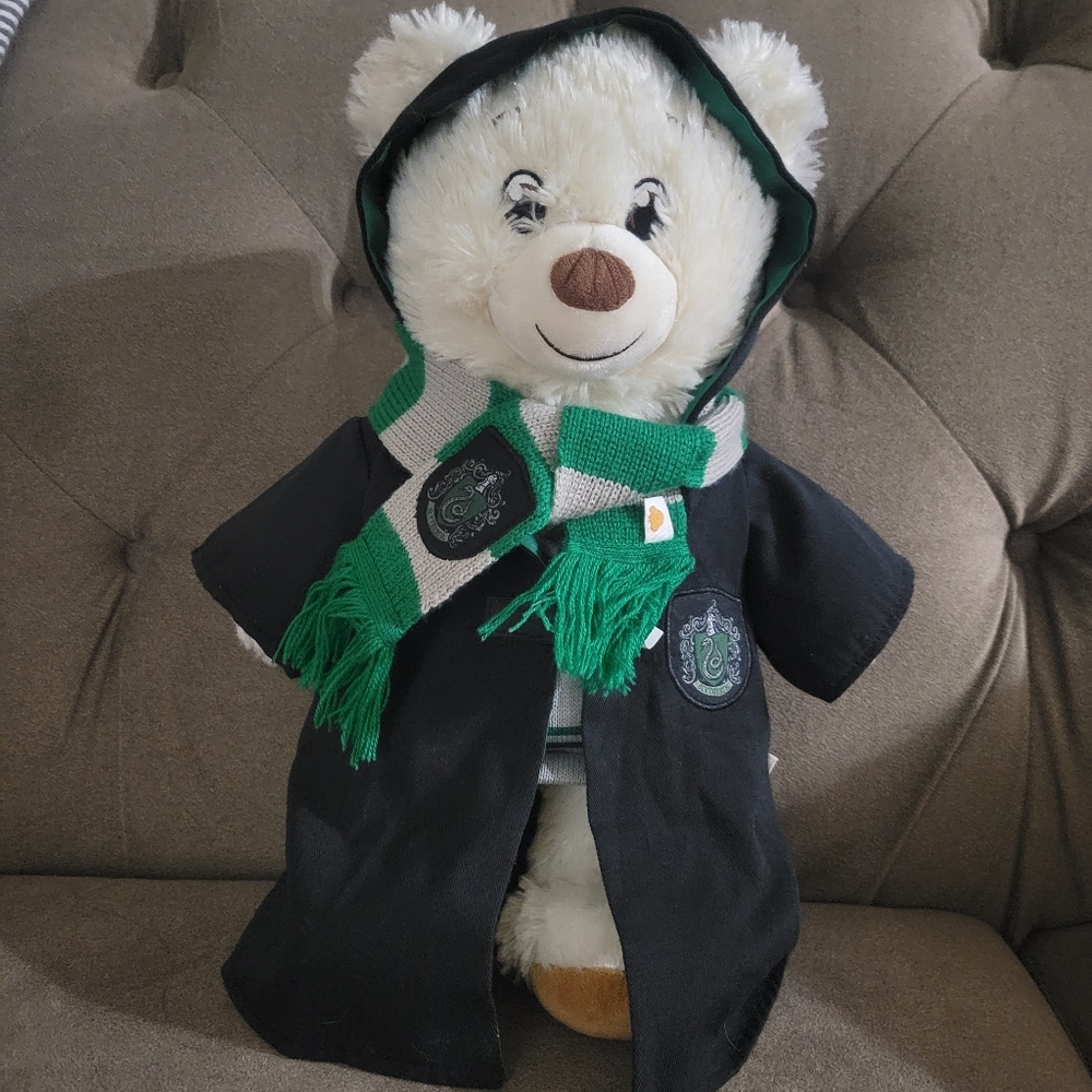 Harry Potter Hogwarts Slytherin House Build-A-Bear Bear and Robe